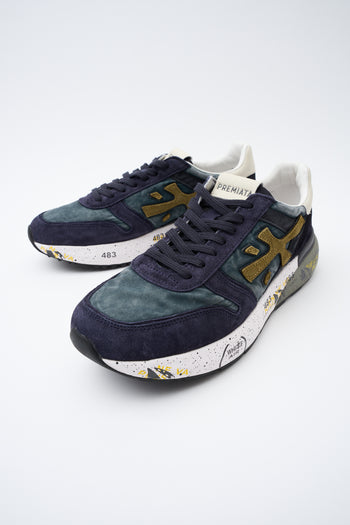 Premiata Sneaker Blu/nocciola Uomo - 8