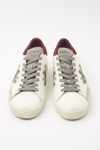 Premiata Sneaker Bianco/bordeaux Uomo - 3