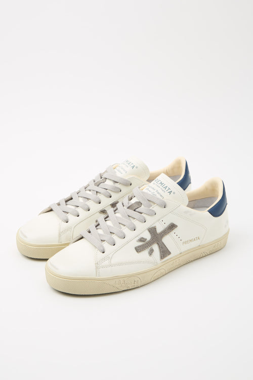 Premiata Sneaker Bianco/blu Uomo - 2