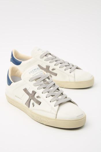 Premiata Sneaker Bianco/blu Uomo - 4