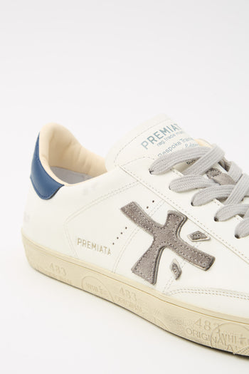 Premiata Sneaker Bianco/blu Uomo - 7