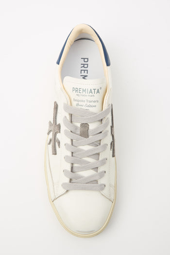Premiata Sneaker Bianco/blu Uomo - 8
