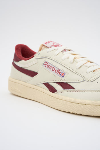 Reebok Sneaker Paper White/classic Burgundy Uomo - 4