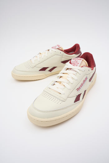 Reebok Sneaker Paper White/classic Burgundy Uomo - 7