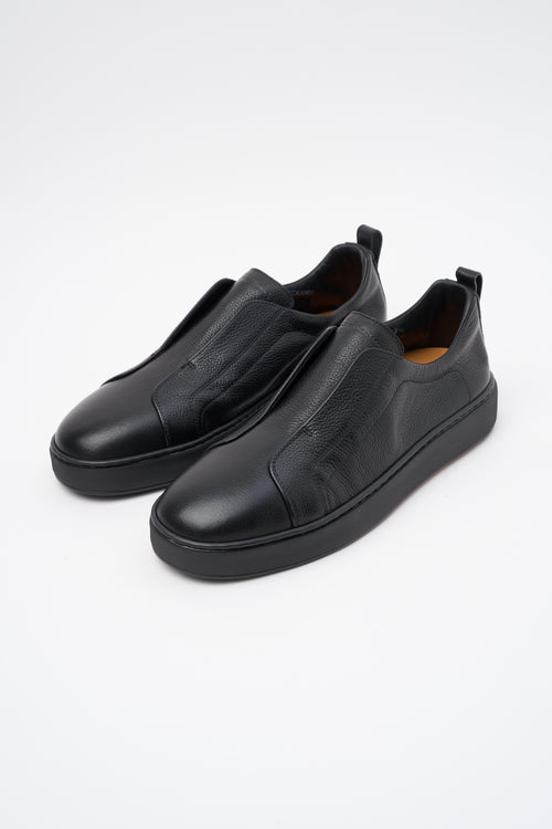 Santoni Sneaker Black Uomo - 2
