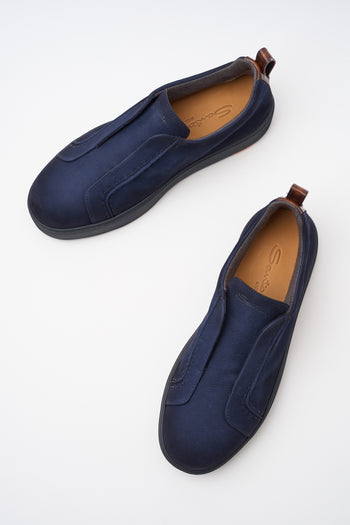 Santoni Sneaker Blue Uomo - 3