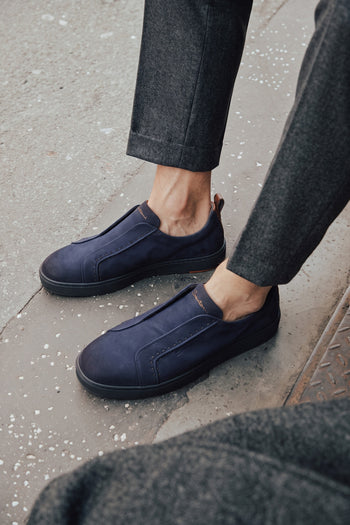 Santoni Sneaker Blue Uomo - 9