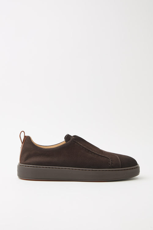 Santoni Sneaker Dark Brown Uomo - 1