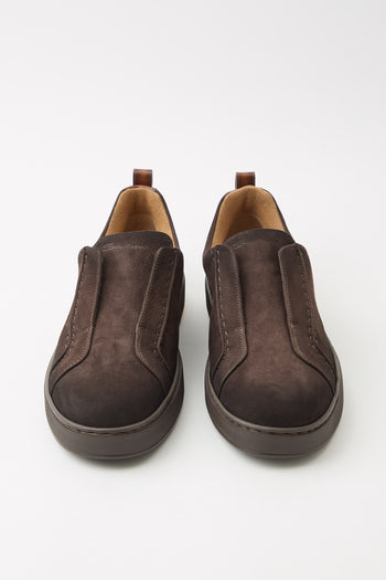 Santoni Sneaker Dark Brown Uomo - 3