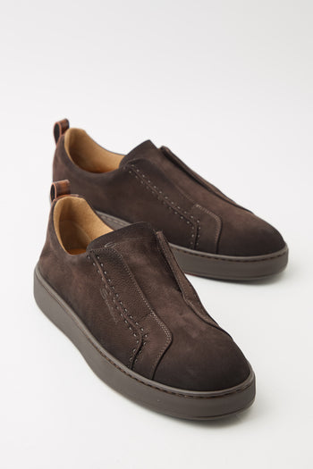 Santoni Sneaker Dark Brown Uomo - 4