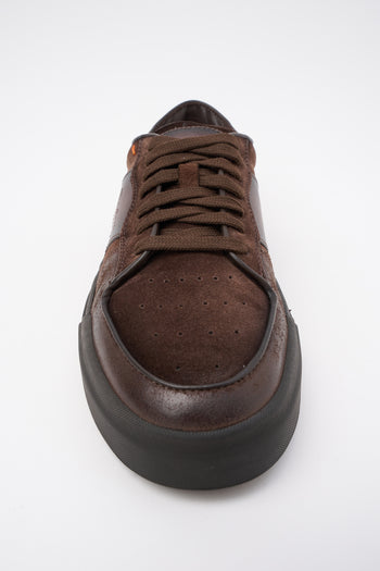 Santoni Sneaker Dark Brown Uomo - 3