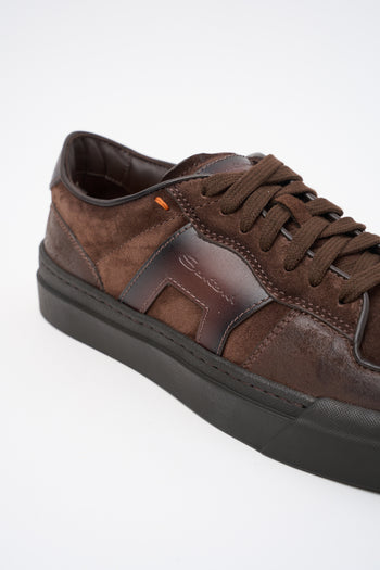 Santoni Sneaker Dark Brown Uomo - 4