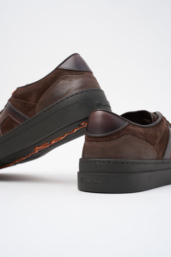 Santoni Sneaker Dark Brown Uomo - 5