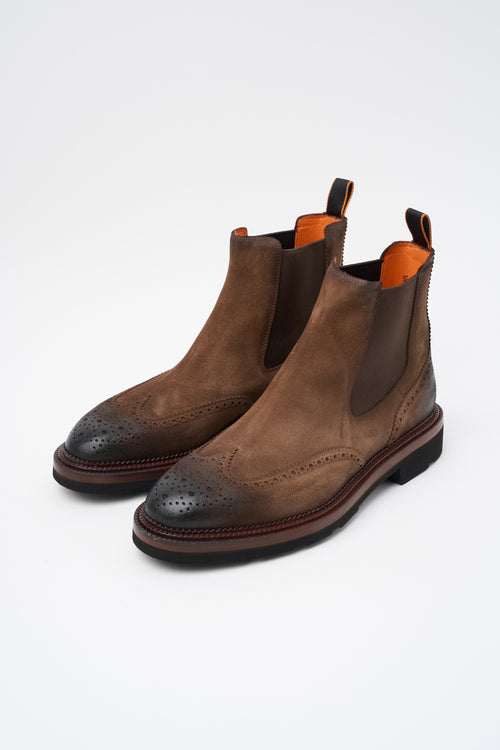 Santoni Stivaletto Brown Uomo - 2