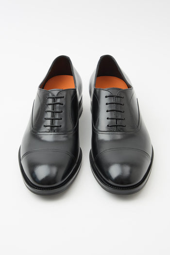 Santoni Stringata Nero Uomo - 3