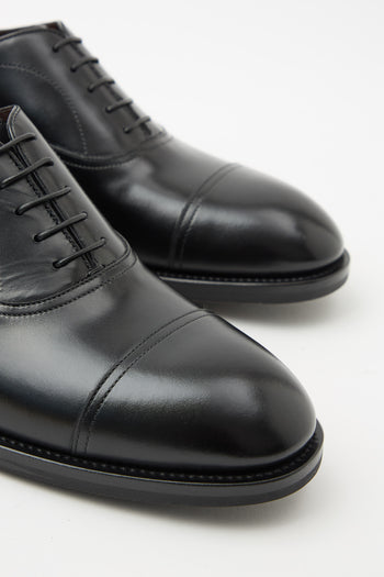 Santoni Stringata Nero Uomo - 6