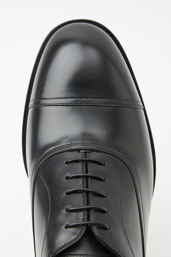 Santoni Stringata Nero Uomo - 8