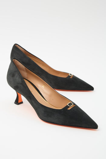 Santoni Décolleté Nero Donna - 7