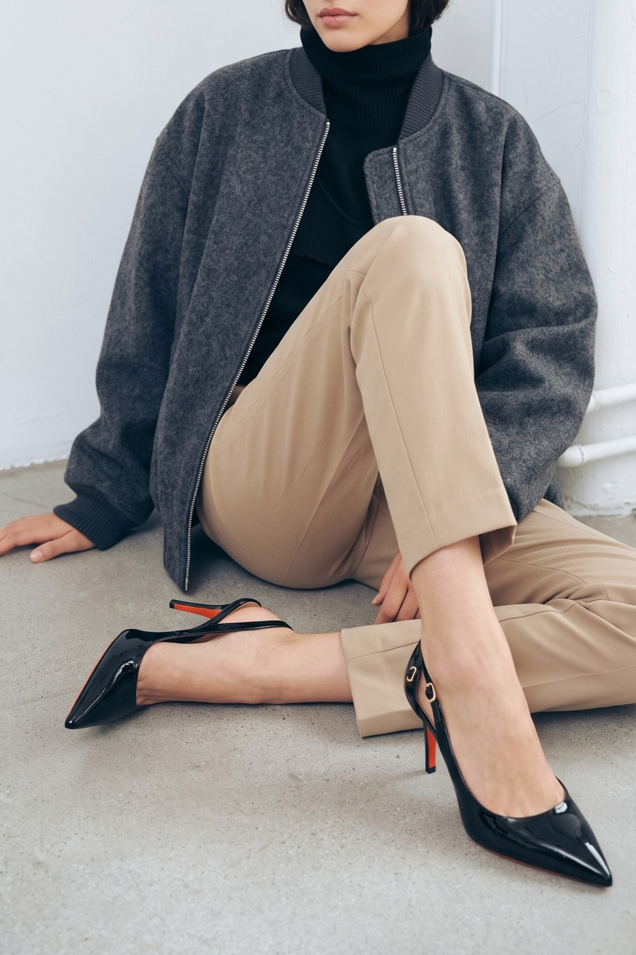 Santoni Décolleté Nero Donna