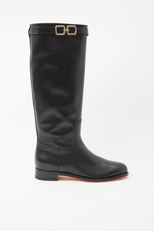 Santoni Stivale Nero Donna - 1