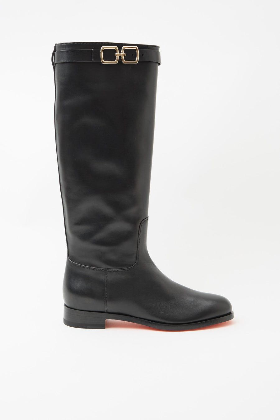 Santoni Stivale Nero Donna