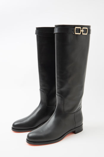 Santoni Stivale Nero Donna - 4