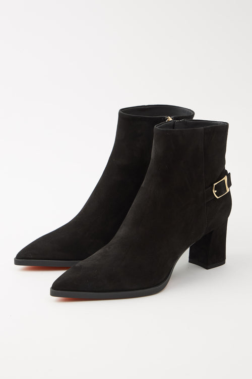 Santoni Stivaletto Nero Donna - 2