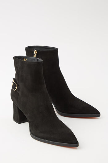 Santoni Stivaletto Nero Donna - 4