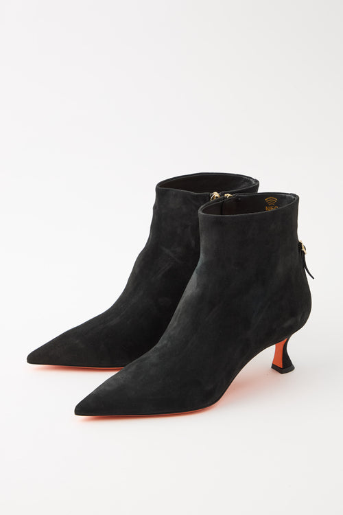 Santoni Stivaletto Nero Donna - 2