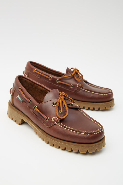 Sebago Mocassino Brown/gum Donna - 2