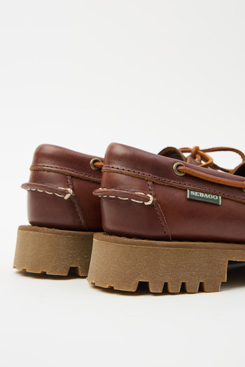 Sebago Mocassino Brown/gum Donna - 3