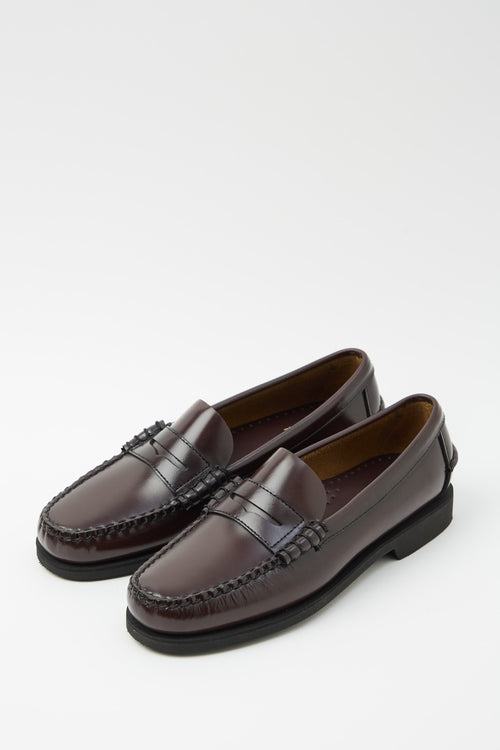 Sebago Mocassino Brown Burgundy Donna - 2