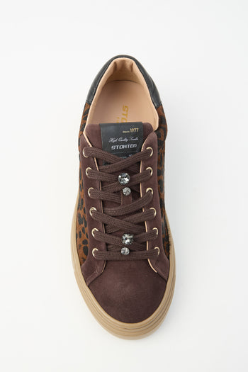 Stokton X Tre Emme Sneaker Leopard Dark Brown Donna - 3