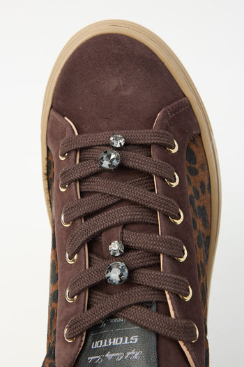 Stokton X Tre Emme Sneaker Leopard Dark Brown Donna - 6