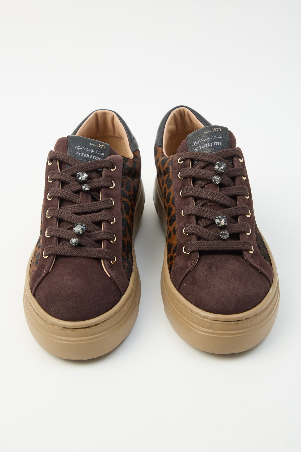 Sneaker Leopard Dark Brown Donna — 8