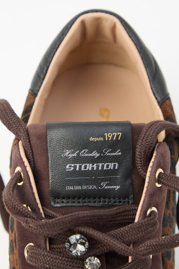 Stokton X Tre Emme Sneaker Leopard Dark Brown Donna - 8