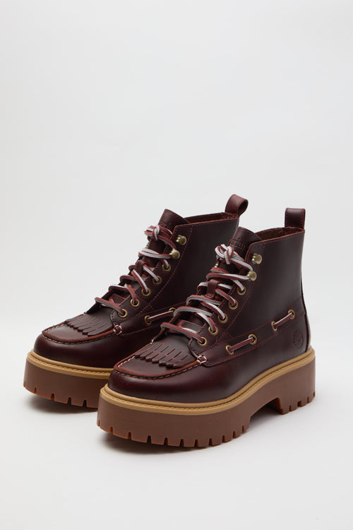 Timberland Anfibio Burgundy Full Grain Donna - 2