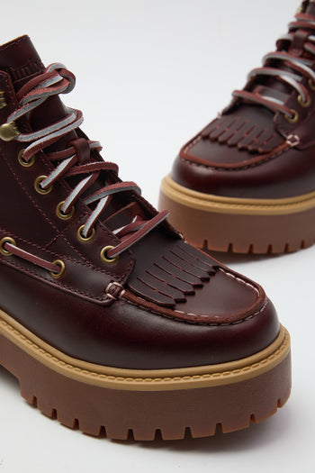 Timberland Anfibio Burgundy Full Grain Donna - 3