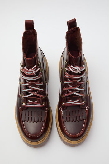 Timberland Anfibio Burgundy Full Grain Donna - 6