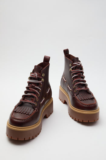 Timberland Anfibio Burgundy Full Grain Donna - 7