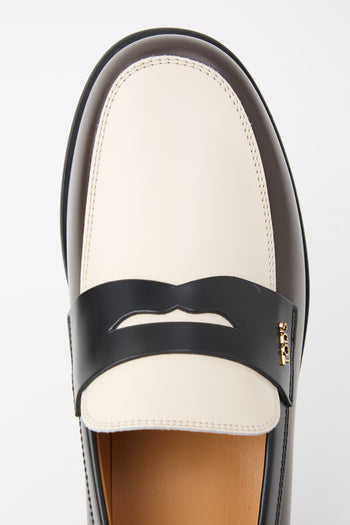 Tod's Mocassino Tabacco/nero/panna Donna - 6
