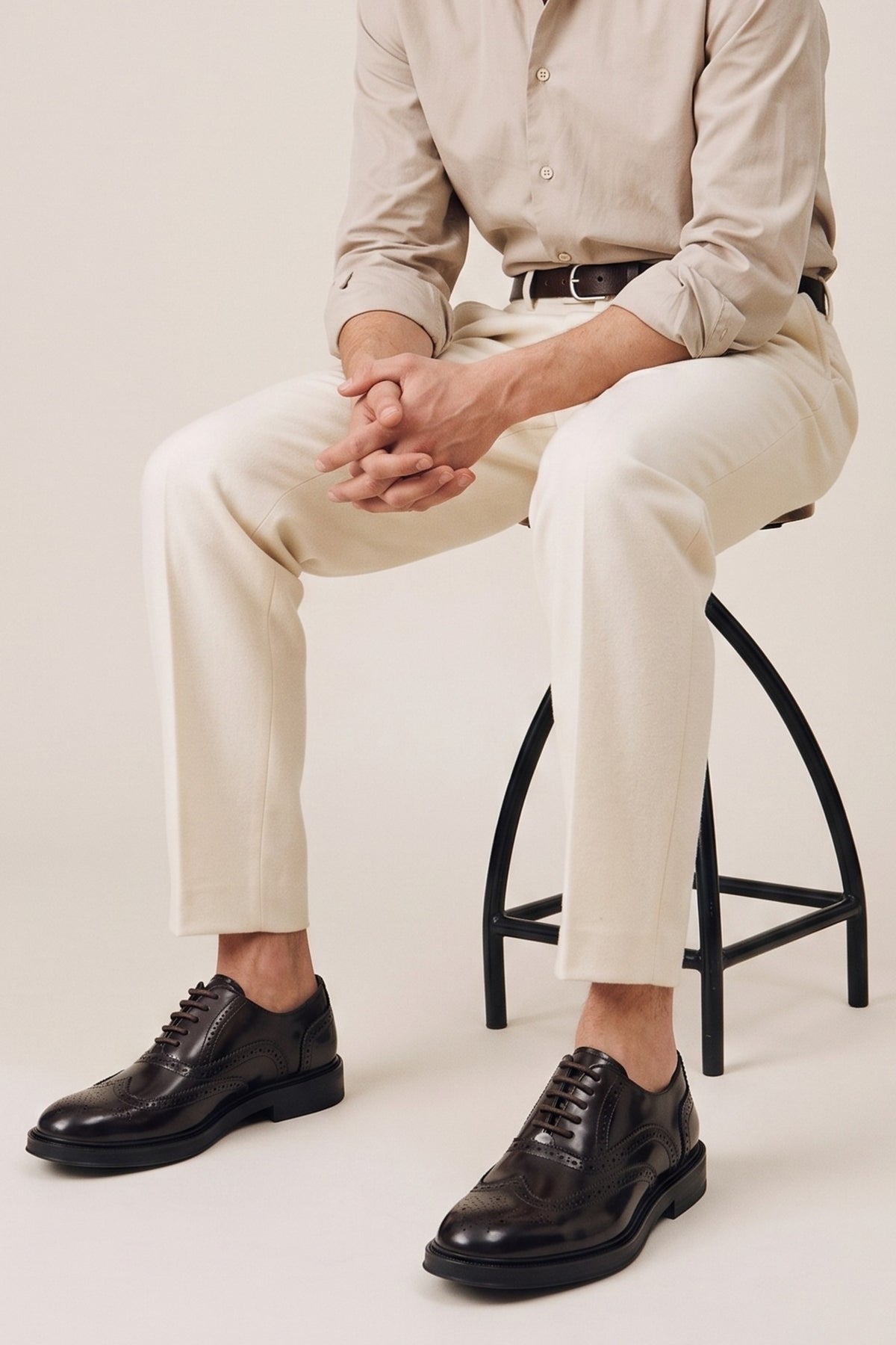 Stringata Cognac Uomo — 2