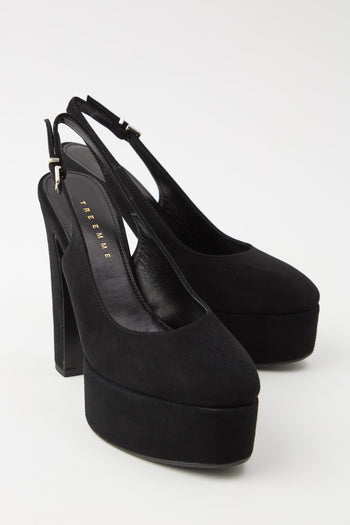 Tre Emme Slingback Nero Donna - 4