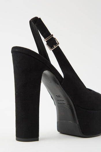 Tre Emme Slingback Nero Donna - 5