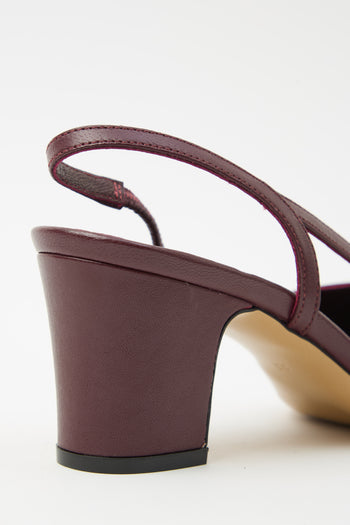 Tre Emme Slingback Burgundy/black Donna - 7