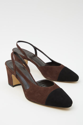 Tre Emme Slingback Dark Brown/black Donna - 4