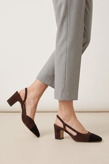 Tre Emme Slingback Dark Brown/black Donna - 9