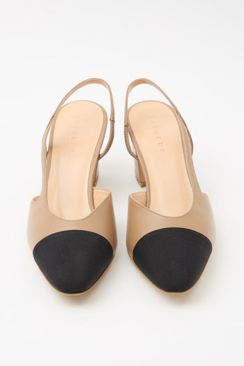 Tre Emme Slingback Dark Nude/black Donna - 3