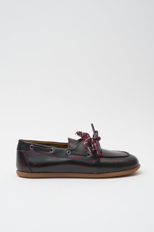 Tre Emme Stringata Bordeaux Donna - 1