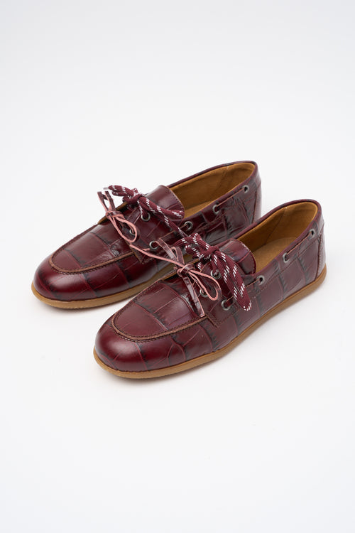 Tre Emme Stringata Bordaux Donna - 2